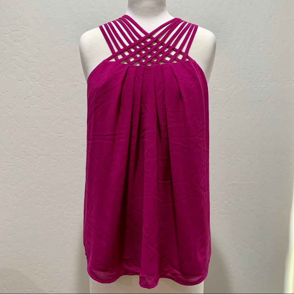 Naked Zebra Criss Cross Front Top (size medium)